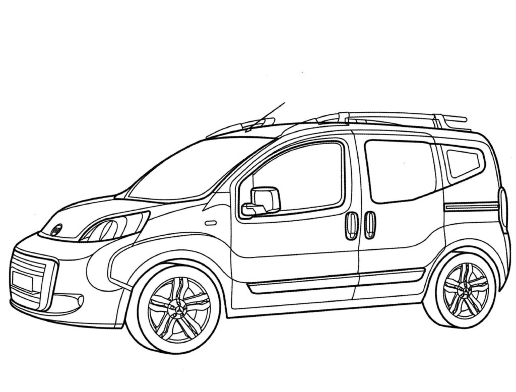 Desenho Fiat P08 para Colorir Scaled