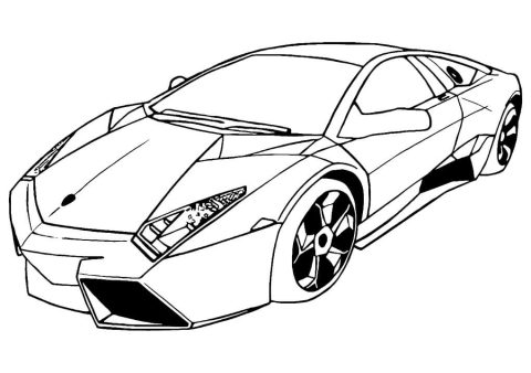 Desenho Lamborghini Reventon para Colorir