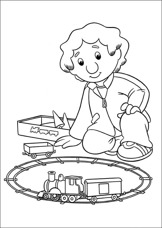 Desenho de Carteiro Paulo Imprimivel para Colorir
