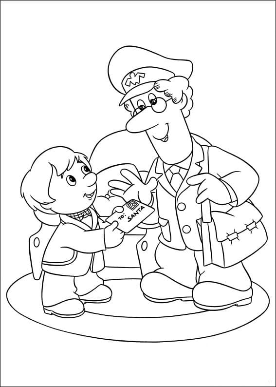 Desenho de Carteiro Paulo para Imprimir Pdf Grátis
