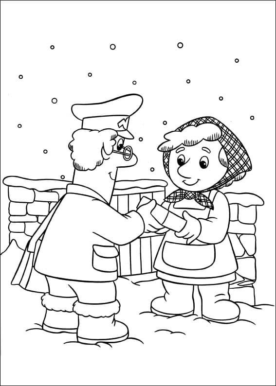 Desenho de Carteiro Paulo Pdf para Colorir