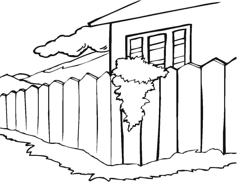 Desenho de Foto de Casa para Colorir