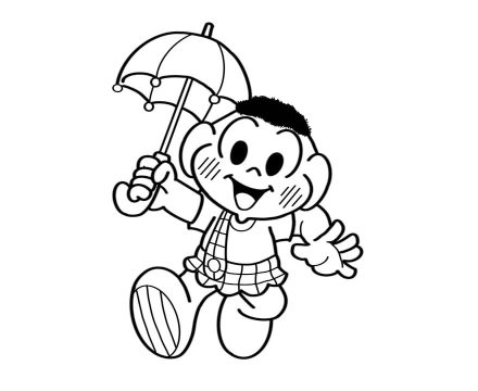 Desenho Pdf do cascão para Baixar e Colorir grátis