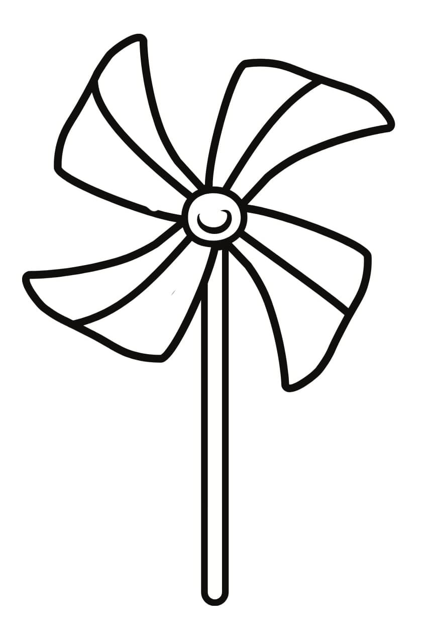 Desenhos de Catavento para Colorir