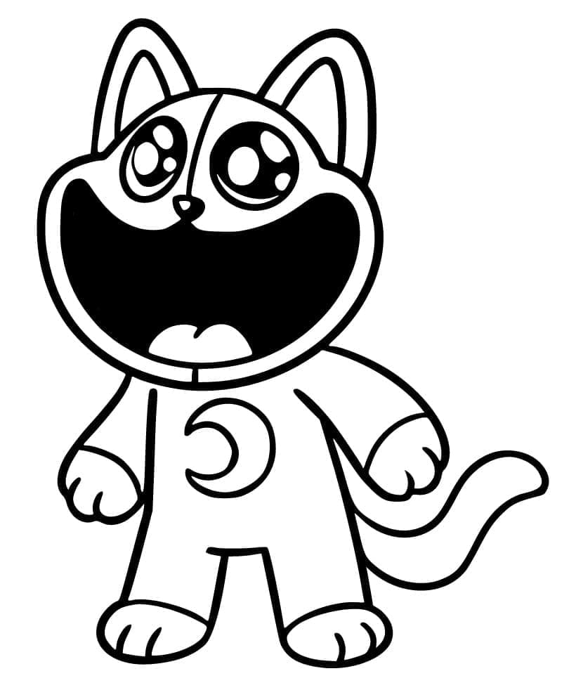 Desenho de Catnap Adorável para Colorir