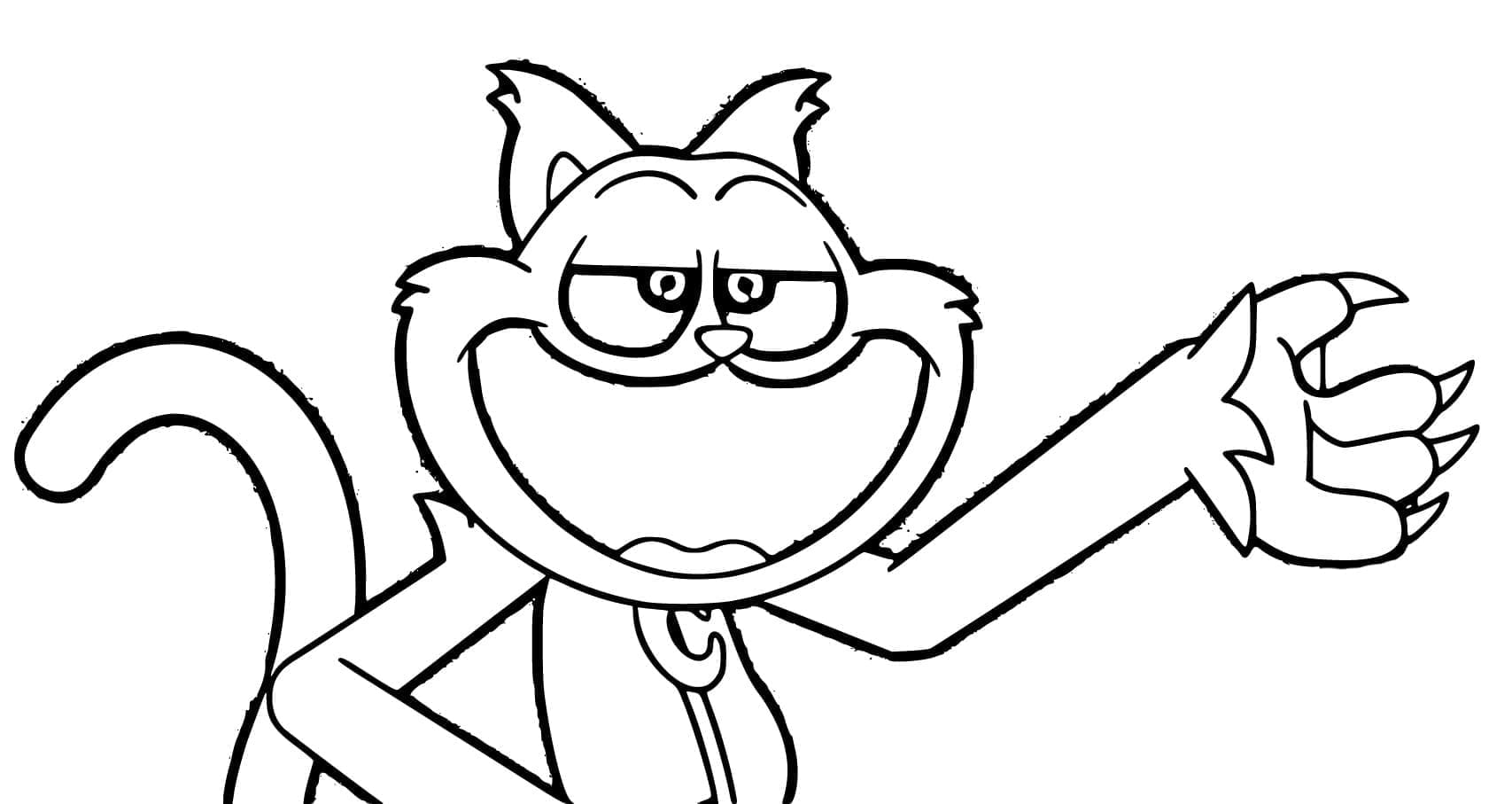 Desenho de Catnap Animado para Colorir