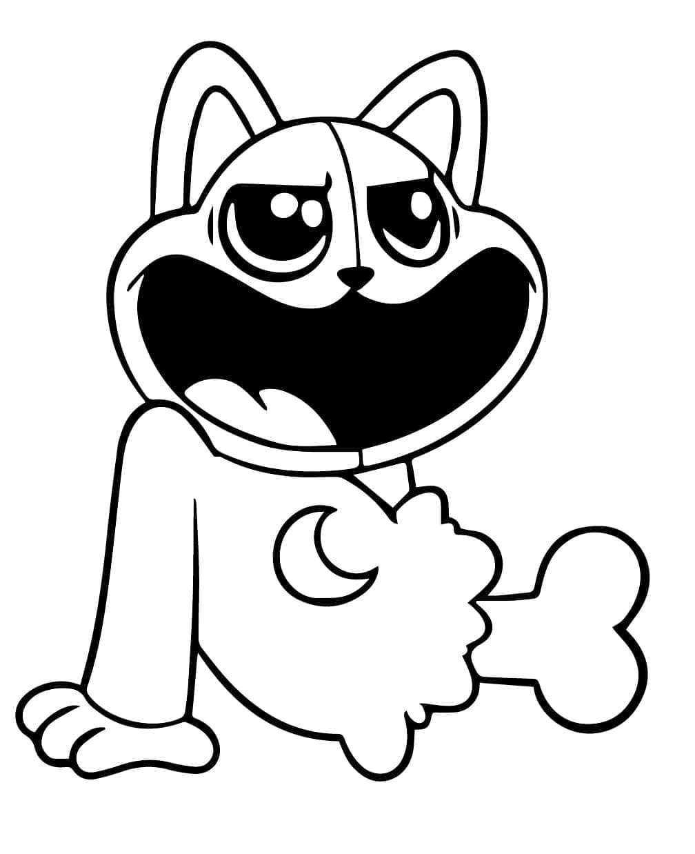Desenho de Catnap Grátis para Colorir