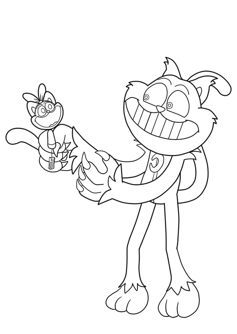 Desenho de Catnap Imprimivel Grátis para Colorir
