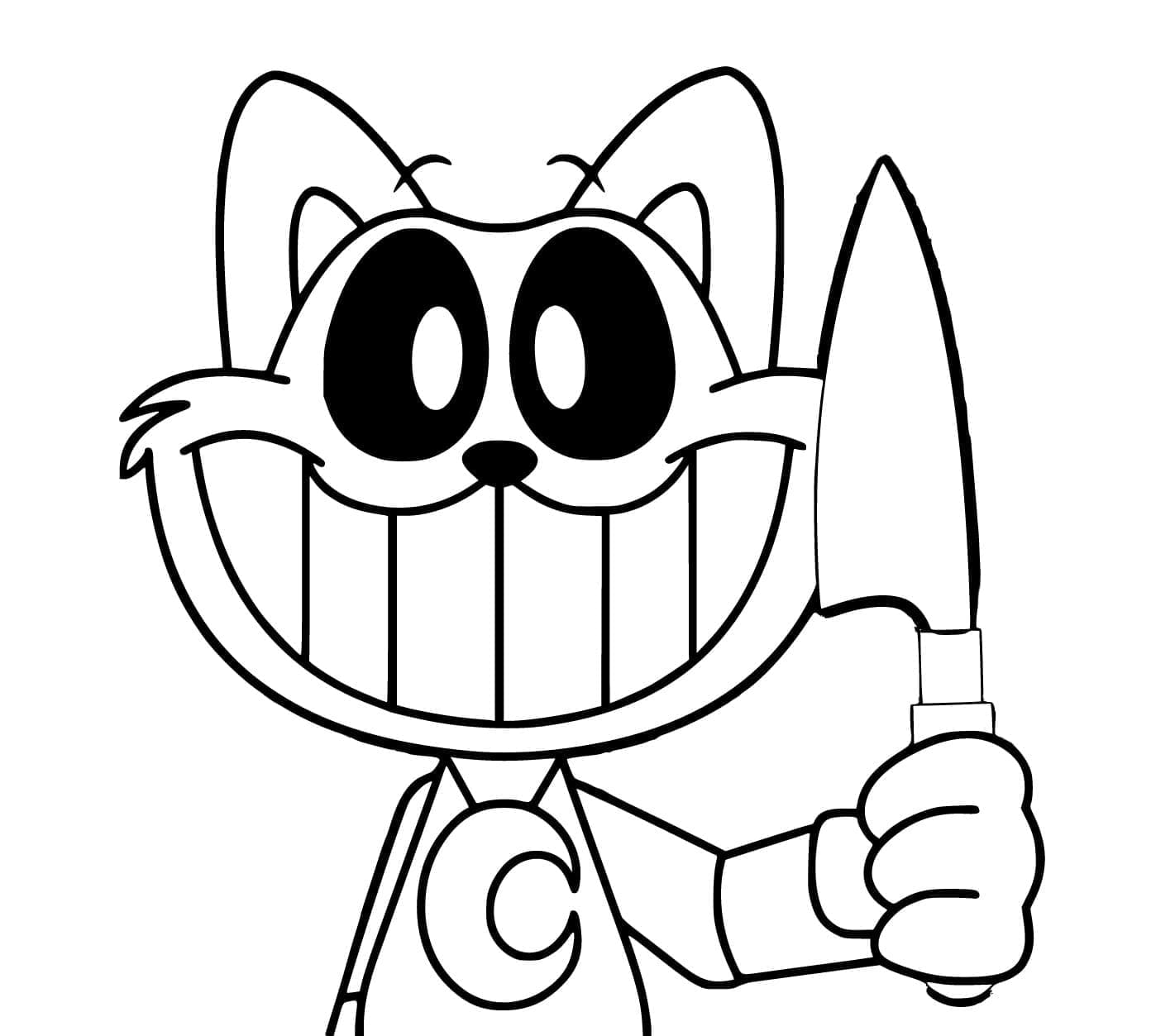 Desenho de Catnap Poppy Playtime para Colorir