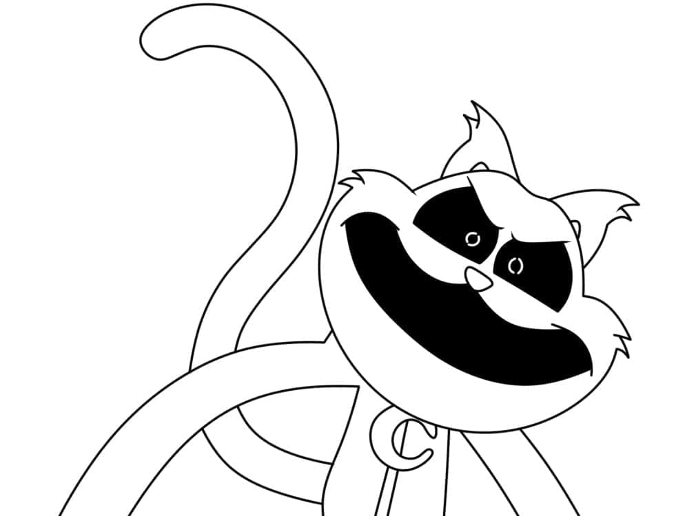 Desenho de Catnap Smiling Critters Poppy Playtime para Colorir