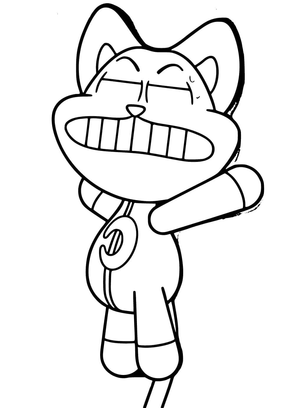 Desenho de Catnap de Smiling Critters Poppy Playtime para Colorir 1