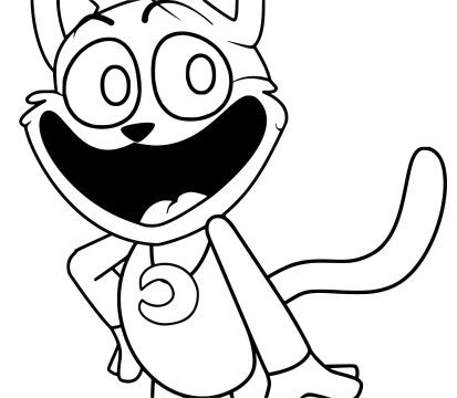 Desenho de Poppy Playtime Smiling Critters Catnap para Colorir