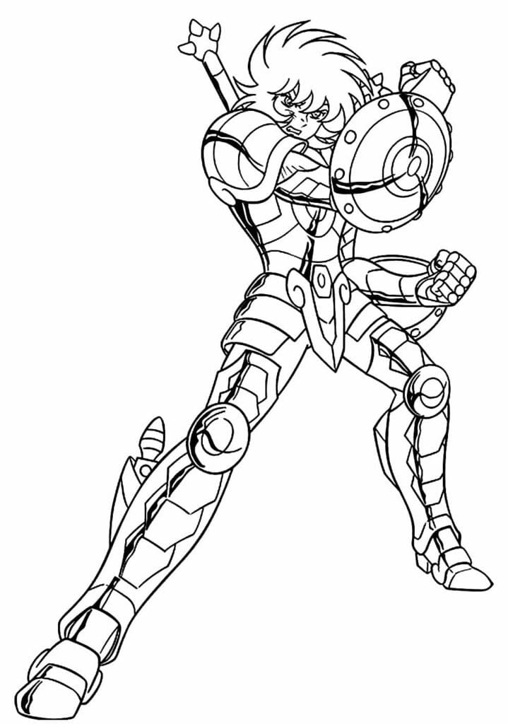 Desenho de Dohko de Libra para Colorir