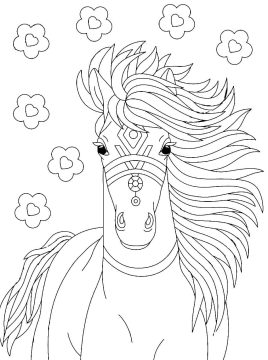 Desenho de Um Lindo Cavalo para Colorir