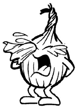 Desenho de Cebola Simples para Imprimir lápis de Cor