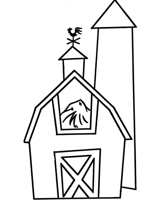 Desenho de Celeiro Imprimivel Download