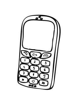 Desenho de Celular Imprimível Download