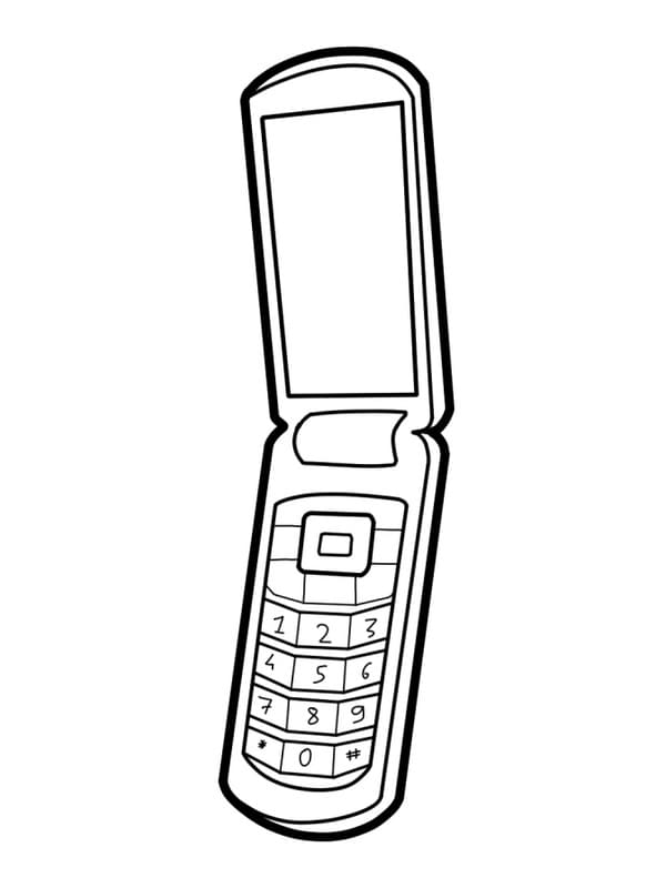 Desenho de Celular Infantil para Imprimir