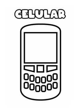 Desenho de Celular para Colorir Pdf