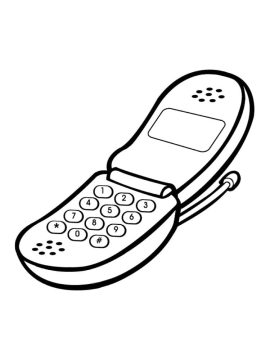 Desenho de Celular para Imprimir lápis de Cor
