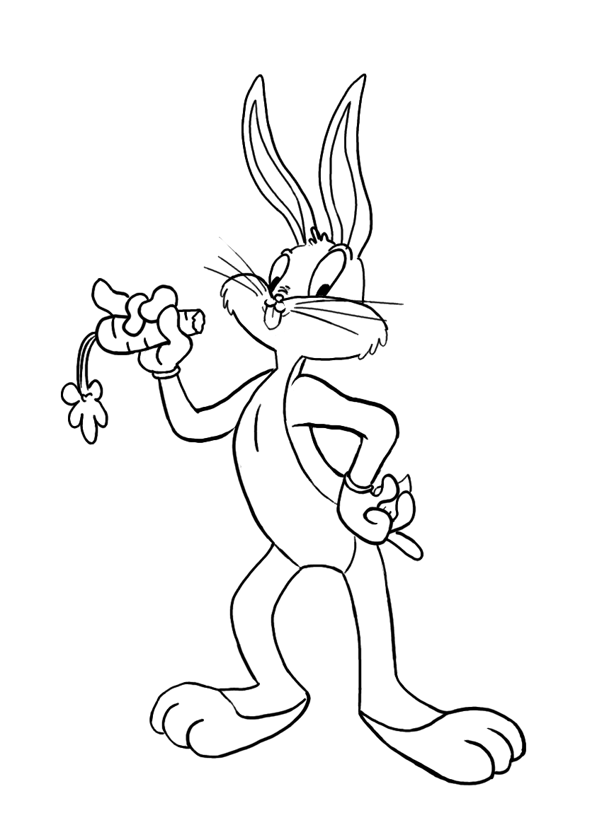 Desenhos de Cenoura para Colorir