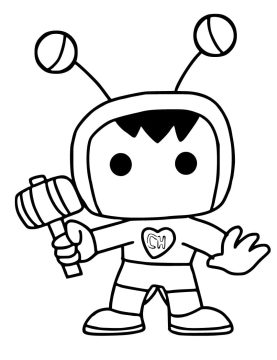 Desenho de Chapolin para crianças para Colorir