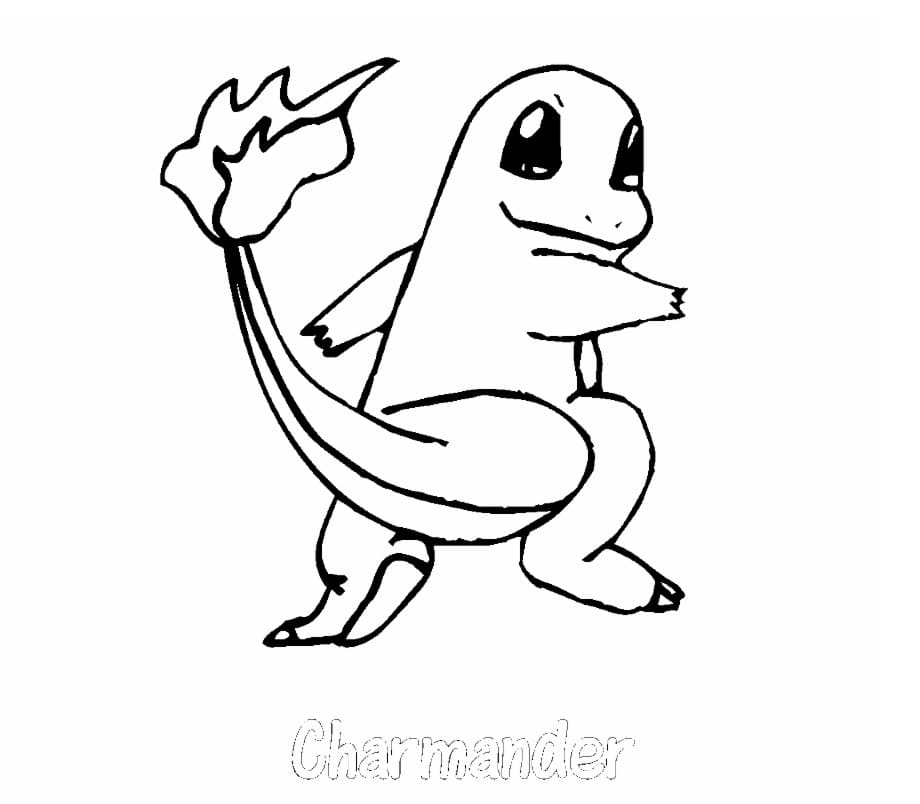 Desenho de Charmander Pokemon Imprimivel Download