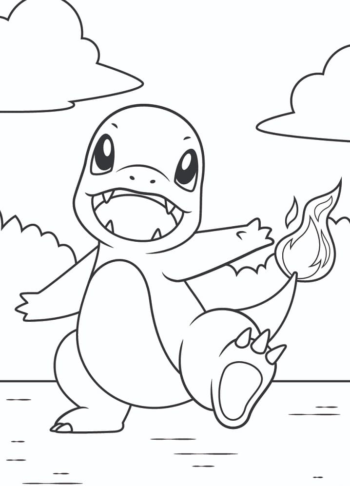 Desenhos de Charmander para Colorir