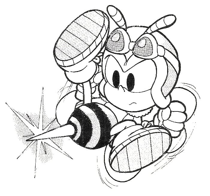Desenho de Charmy Bee Animado para Colorir