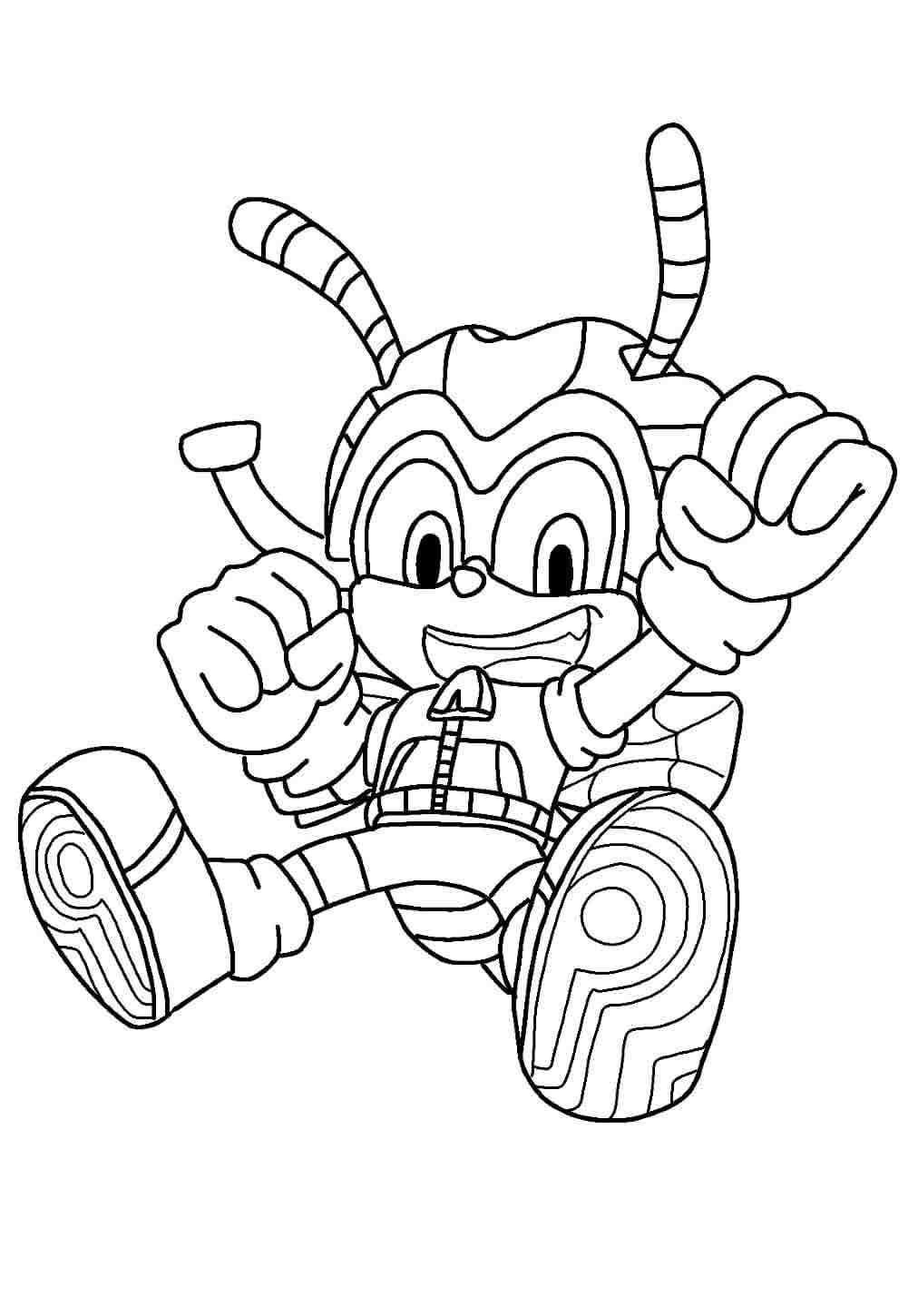 Desenho de Charmy Bee Grátis para Colorir