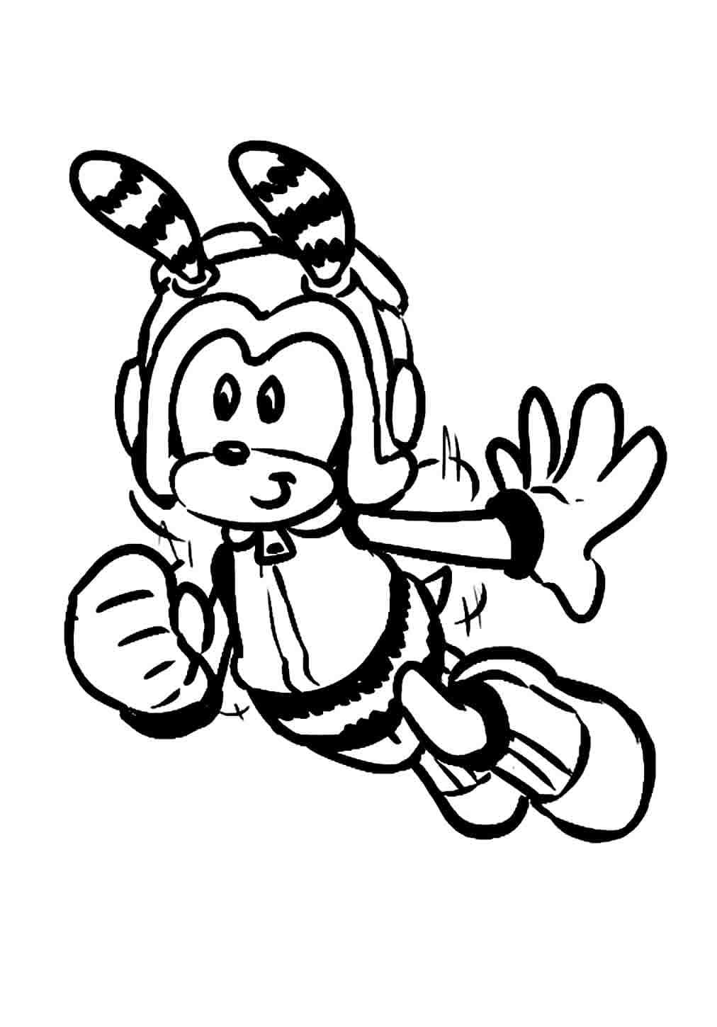 Desenho de Charmy Bee Imprimivel para Crianças para Colorir