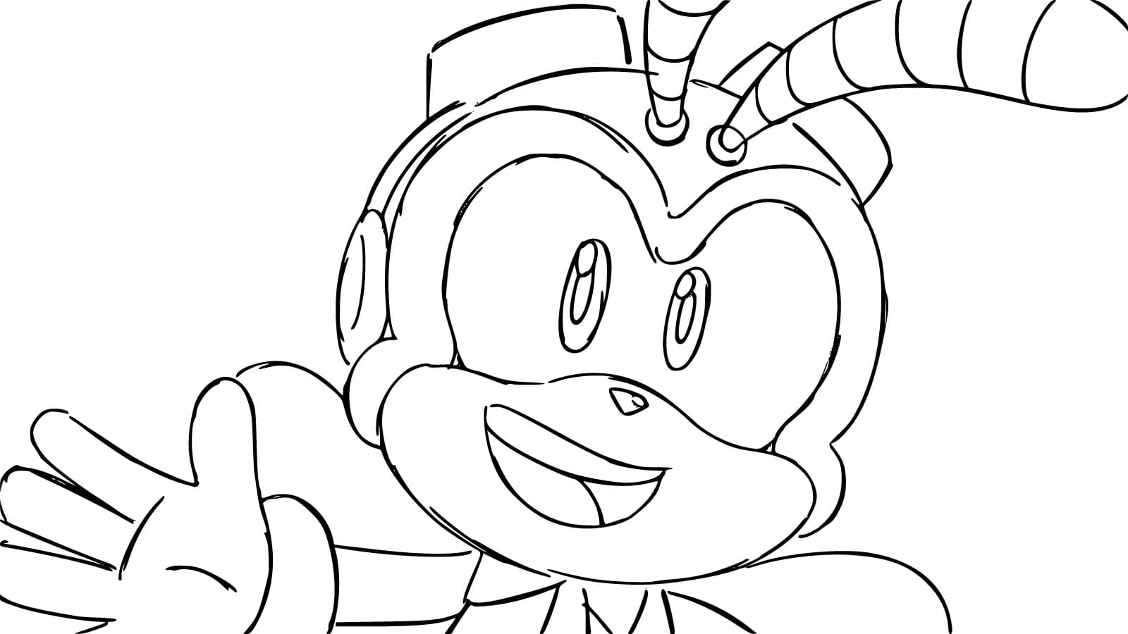 Desenho de Charmy Bee para Crianças para Colorir