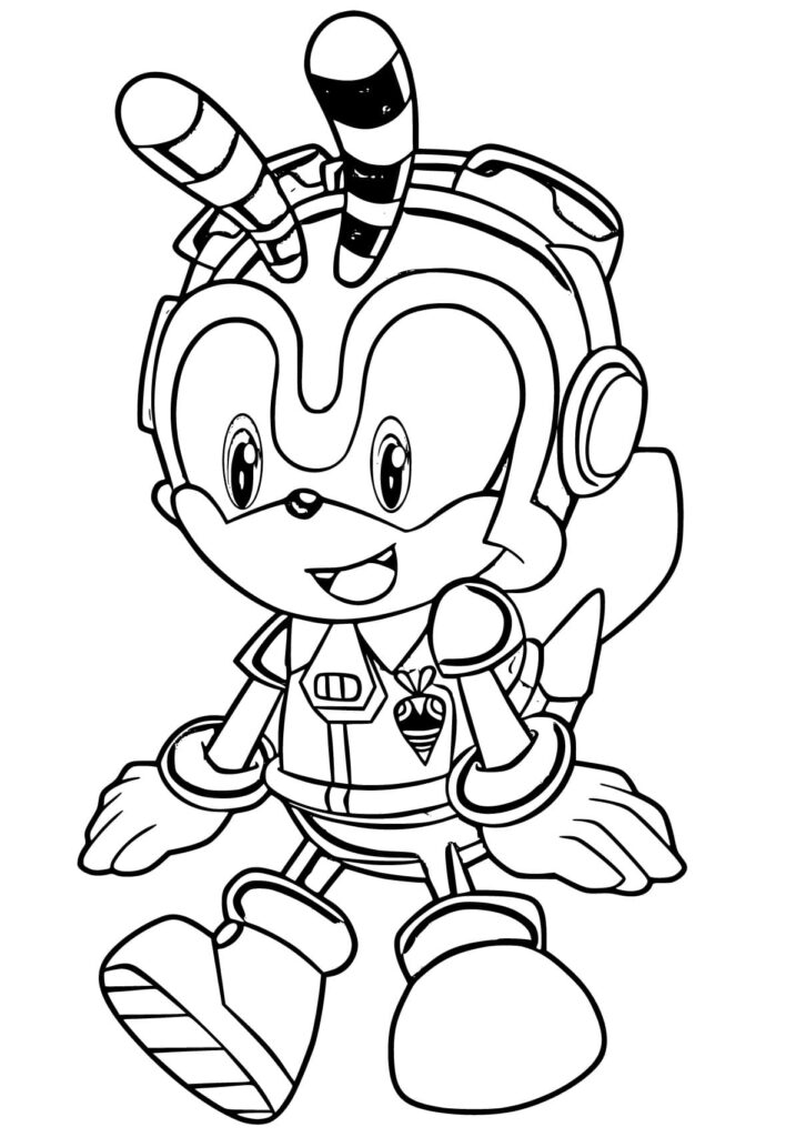 Desenho de Charmy Bee Muito Lindo para Colorir