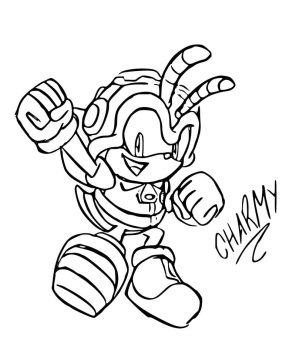 Desenho de Imprimível Charmy Bee para Colorir