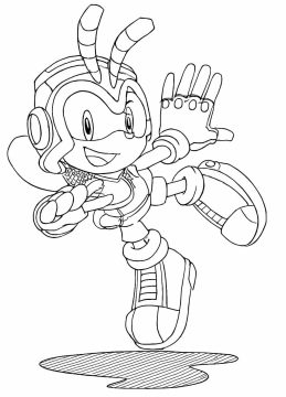 Desenho de Lindo Charmy Bee para Colorir