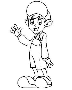 Desenho de Godines de Chaves para Colorir