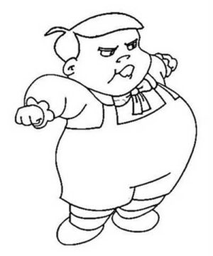 Desenho de Nhonho de Chaves para Colorir
