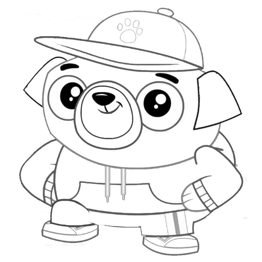 Desenho de Chip e Potato Bonito para Colorir Pdf