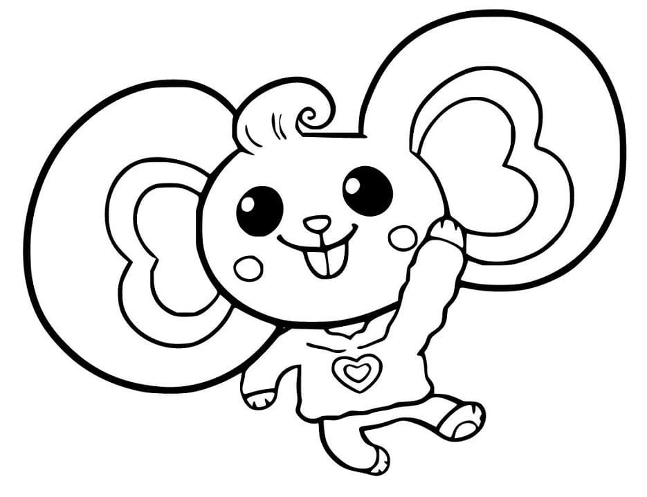 Desenho de Chip e Potato com Cenário para Colorir