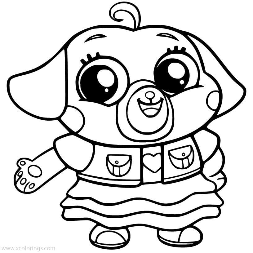 Desenho de Chip e Potato Engracados para Pintar Giz de Cera