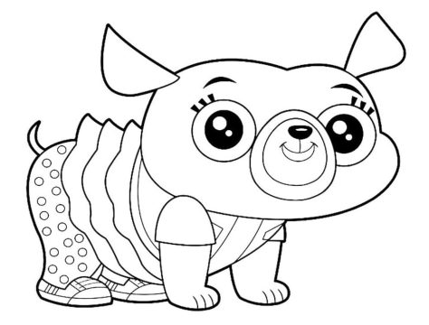 Desenho de Chip e Potato na Praia para Imprimir