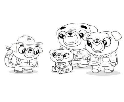 Desenho de Chip e Potato para Colorir Pdf