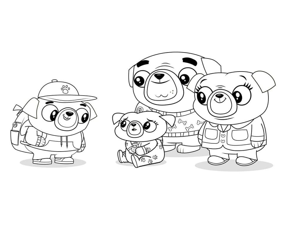 Desenho de Chip e Potato para Colorir Pdf