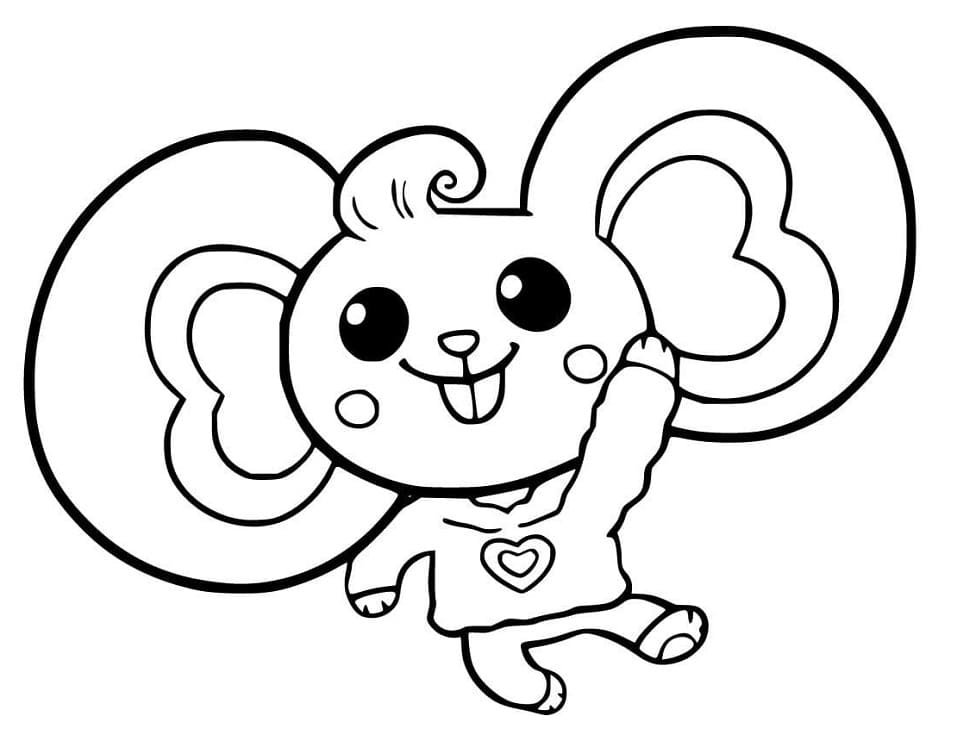 Desenho de Chip e Potato para Imprimir Lápis de Cor