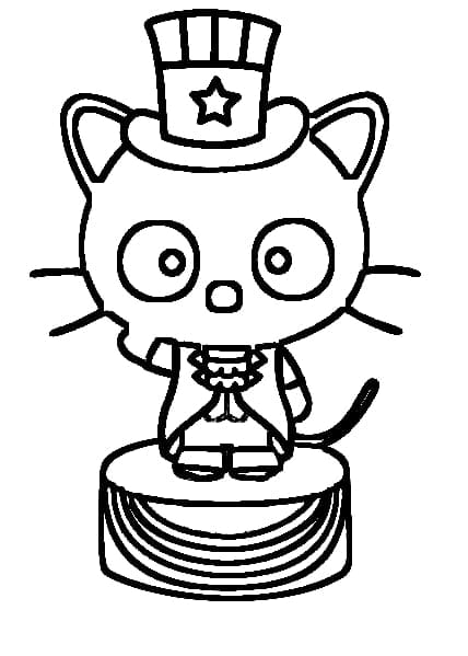 Desenho de Chococat Fofo para Colorir