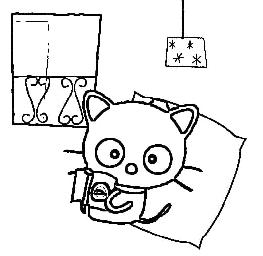 Desenho de Chococat Grátis para Crianças para Colorir