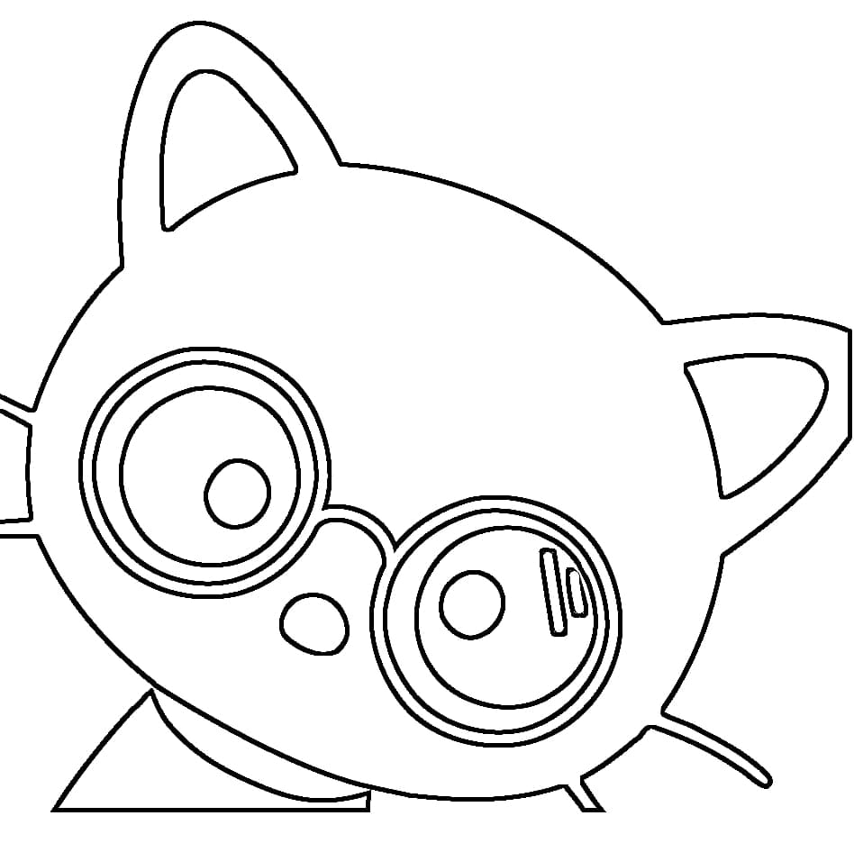 Desenho de Chococat Imprimivel para Crianças para Colorir