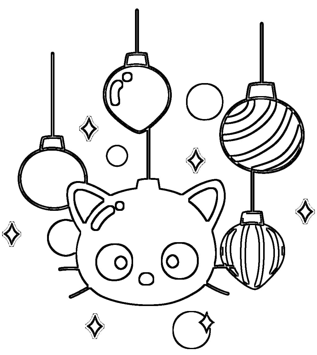 Desenho de Chococat Imprimivel para Colorir