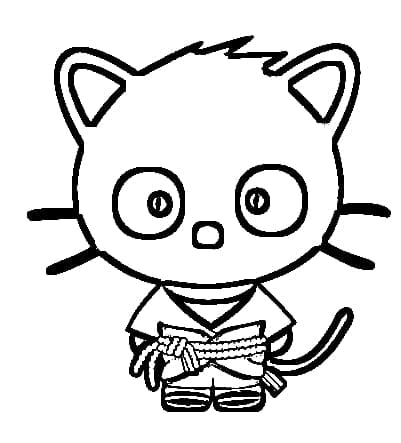 Desenho de Chococat Ninja para Colorir