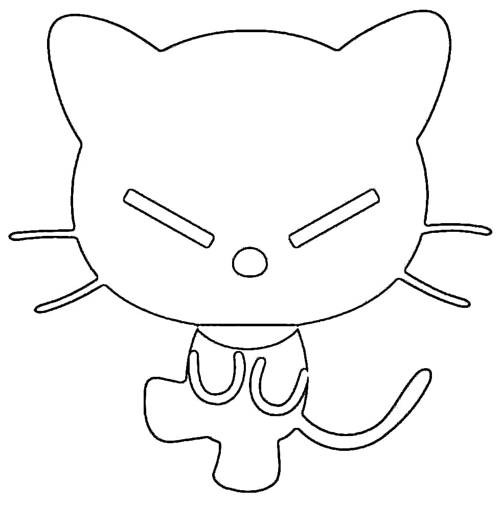 Desenho de Chococat para Crianças de 1 Ano para Colorir